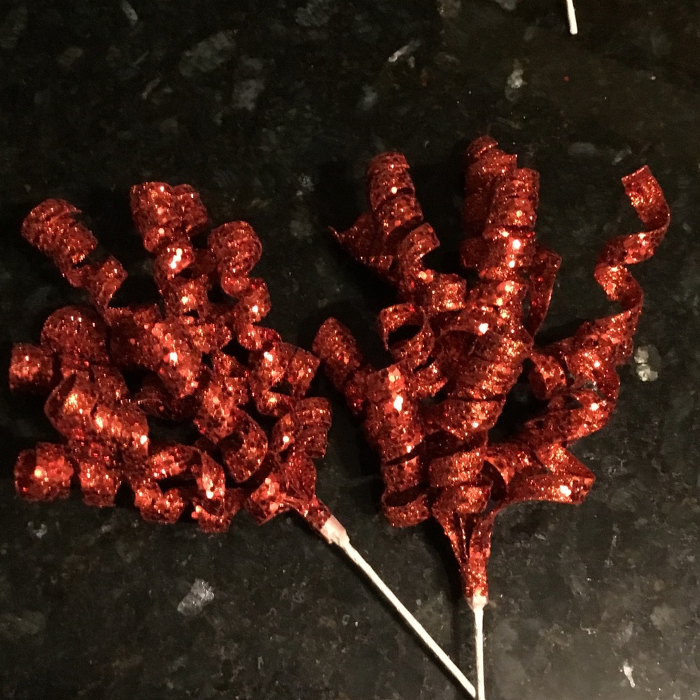 Festive Holiday Red and White Picks - Picture 5 of 5